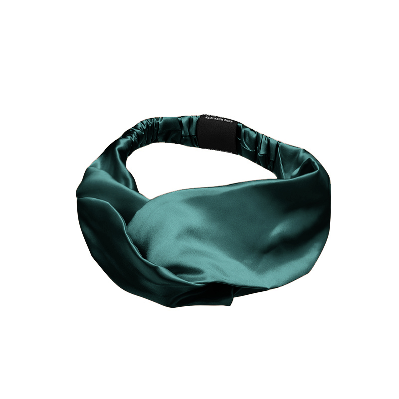 Elegantes Seidenstirnband - Grün – Bild 2